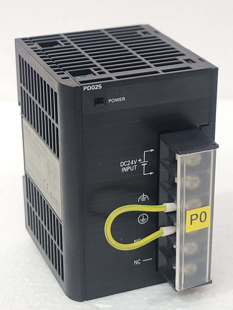 Equipment Model: OMRON - CJ1W-PD025 Description:  100-240Vac /24VDC 2.1A