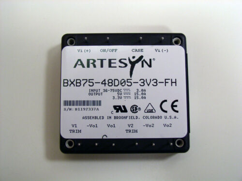 DC to DC converter, Model: BXB75-48D05-3V3FH Input: 36-72V Output: 5V Rated Current: 15A,75W