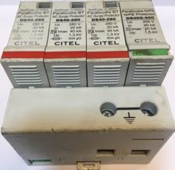Surge Protection Device Medel DS40S-280/G Made by CITEL Operation parameters Type 2 AC Multipolar surge protector 40KA Output Voltage 400