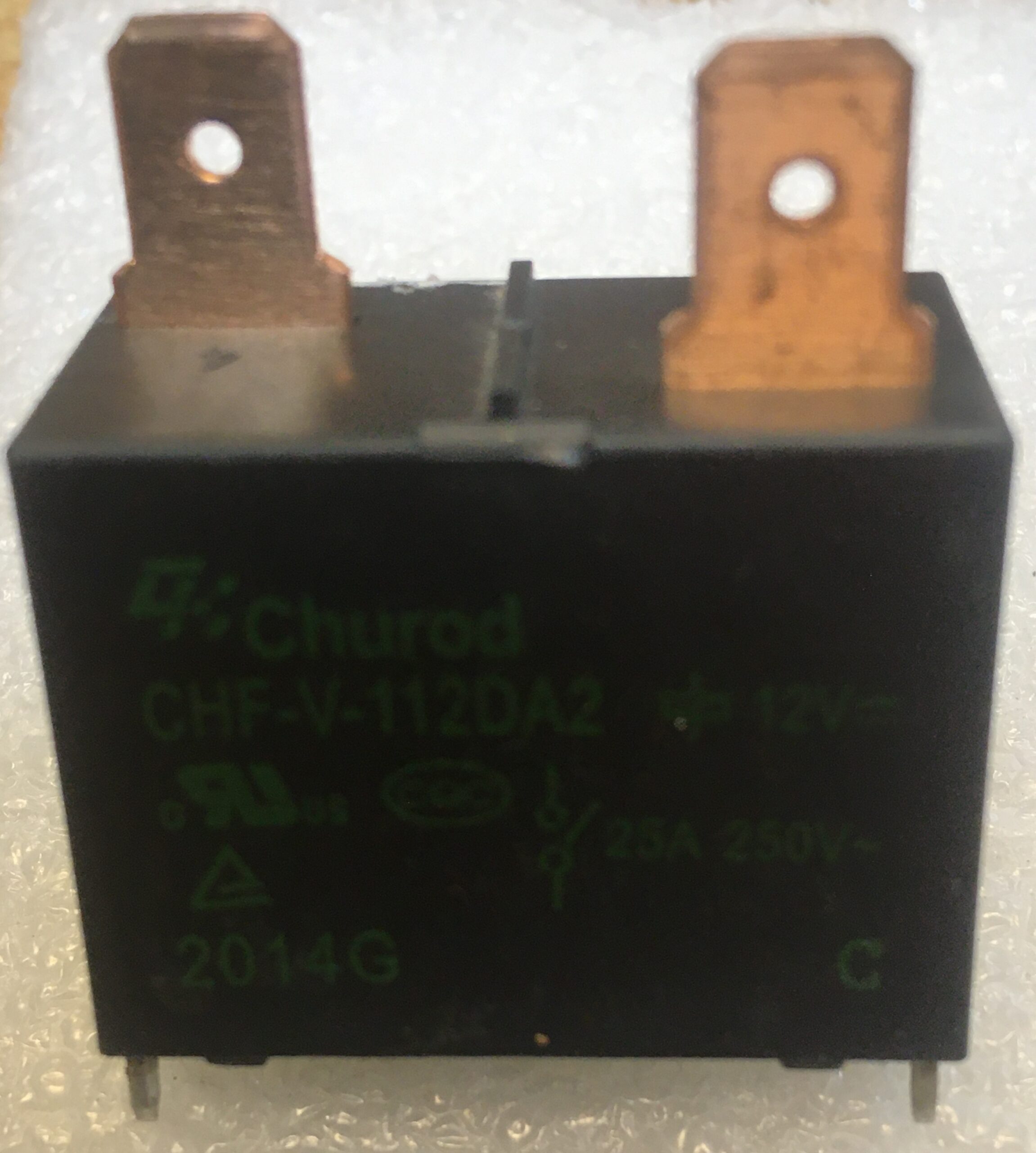 Power Relay, Model: SKF-112DM technology: Coil 160 Ω Contact Type: NOR Configuration: SPST Coil Voltage: 12VDC Package Type: RT Contact Voltage: 250 Rated Current: 20 Brand: SANYO
