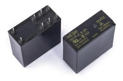 Power Relay, Model: 793-P-1C--S001 technology:  Contact Type:  Configuration: SPDT Coil Voltage: 24VDC Package Type:  Contact Voltage: 250 Rated Current: 16 Brand: SONG CHUAN