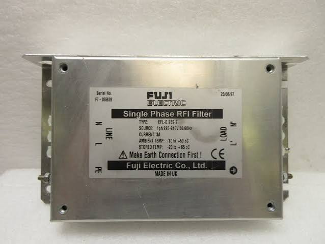 Fuji Electric EFL-0.2E9-7 Single Phase RFI EMI Filter 3A