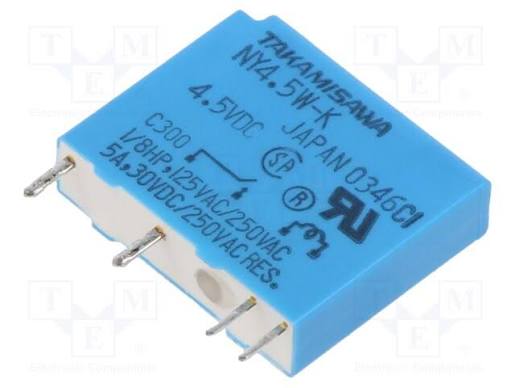 NY4.5W-K 4.5VDC DIP-4 Miniature PCB Power Relay